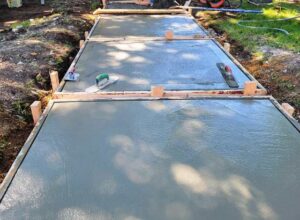 Trowel Finished Concrete Patio